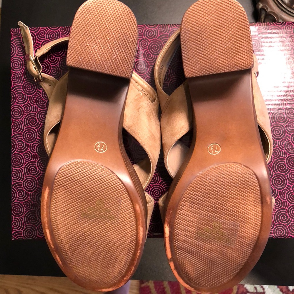 Tan platform sandals - Picture 3 of 4